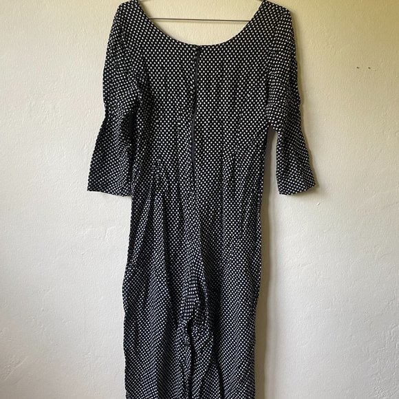 ***VINTAGE 1980's Black and White Polka Dot Jumper*** - Picture 7 of 7